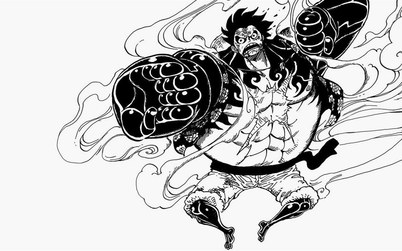 《海賊王》黑白漫畫桌面壁紙下載高清大圖預(yù)覽1280x800_卡通動(dòng)漫下載_